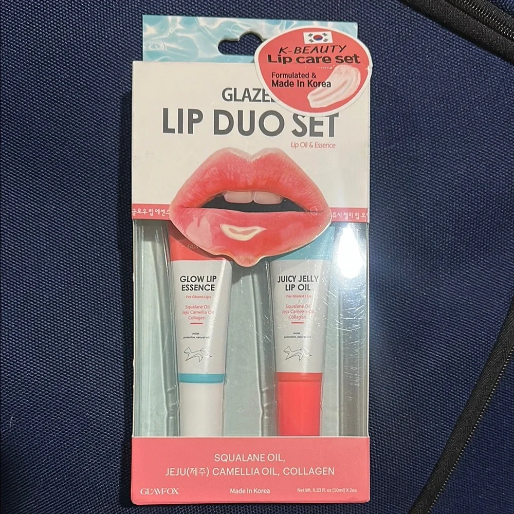 glamfoxx Lip Duo Set - Glow Lip Essence & Juicy Jelly Lip Oil - Picture 1 of 1